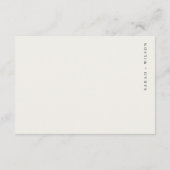 Lilac Succulent Leafy Fauna Wedding QR Code UAWG Begleitkarte (Rückseite)