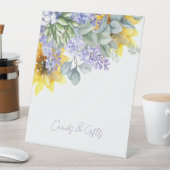 Lilac & Sunflower Duschkarten & Geschenke Sockelschild (In Situ)