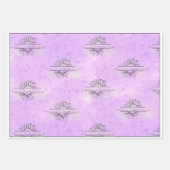 Lilac Sunflower Mother's Day Wrapping Paper Set Geschenkpapier Set (Vorderseite 2)