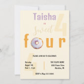 Lilac Sweet Sprinkle Donut Illustration (Vorderseite)