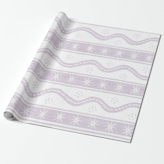 Lilac Swirlstripes Geschenkpapier (Ungerollt)