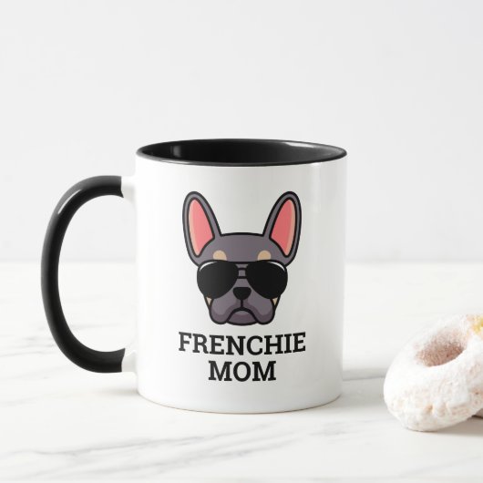 Lilac Tan French Bulldog Frenchie Dog Mama Tasse (Mit Donut)