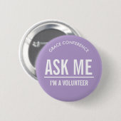 Lilac-Tasten für Freiwillige Button (Vorne & Hinten)