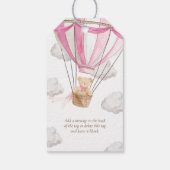 Lilac Teddy Bear Vielen Dank, dass Sie den ersten  Geschenkanhänger (Rückseite)