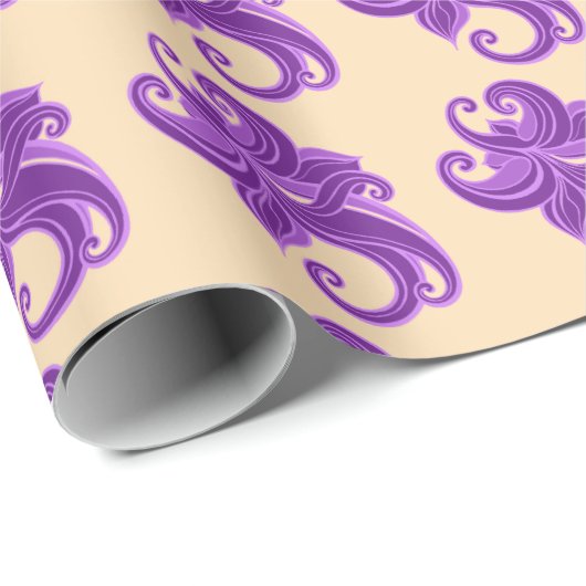 Lilac Tones Geschenkpapier (Rolleneckpunkt)