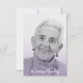 Lilac Trendy Transparency Effect Funeral Dear Ones (Vorderseite)