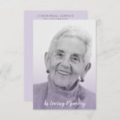 Lilac Trendy Transparency Effect Funeral Dear Ones (Vorne/Hinten)