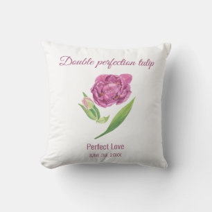 Lilac tulip double perfekte Liebe Kissen