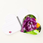 Lilac tulips an einem sonnigen Tag Notizblock (Innenseite)