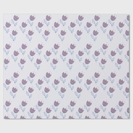 Lilac tulips Packpapier (Flach)