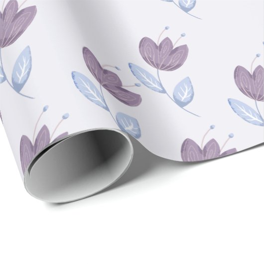 Lilac tulips Packpapier (Rolleneckpunkt)