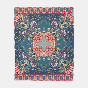 Lilac Tulpe Blume, Zierrahmen mit Blumen. Fleecedecke