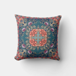 Lilac Tulpe Blume, Zierrahmen mit Blumen. Kissen