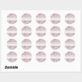 Lilac und Brown Paisley Save the Date Sticker (Blatt)