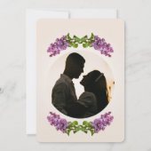 Lilac und Cream Save the Date (Rückseite)