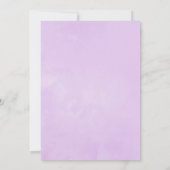 Lilac und die Karkohle-Flora-Taufe Einladung (Rückseite)