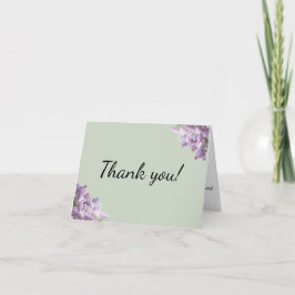 Lilac und Earthy Sage Dankeskarte