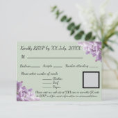 Lilac und Earthy Sage RSVP Karte (Stehend Vorderseite)