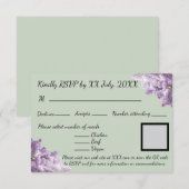 Lilac und Earthy Sage RSVP Karte (Vorne/Hinten)