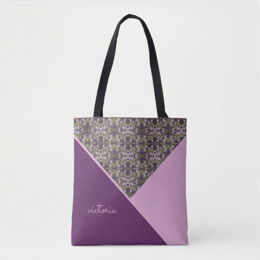 Lilac und Eggplant Chic Tasche (Vorderseite)