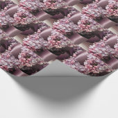 Lilac- und Flachbandbahnen Geschenkpapier (Ecke)