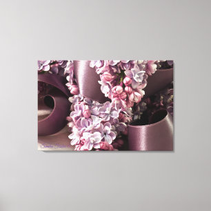 Lilac- und Flachbandbahnen Leinwanddruck