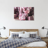 Lilac- und Flachbandbahnen Leinwanddruck (Insitu (Schlafzimmer))