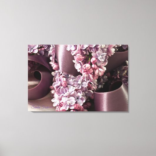 Lilac- und Flachbandbahnen Leinwanddruck (Vorderseite)