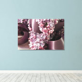 Lilac- und Flachbandbahnen Leinwanddruck (Insitu (Holzboden))