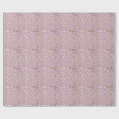 Lilac und Gold Glitzer City Dots Geschenkwrap Geschenkpapier (Flach)