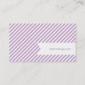 Lilac und Green Bunting Banner Visitenkarte (Rückseite)