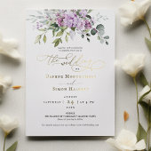 Lilac und Greenerity Wedding Lila Foil Accents Folieneinladung