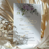 Lilac und Greenerity Wedding Lila Foil Accents Folieneinladung