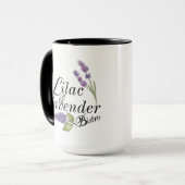 Lilac und Lavender Bistro Tasse (Vorderseite Links)