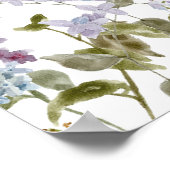 Lilac und Lavender Blume Brautparty Willkommen Poster (Ecke)