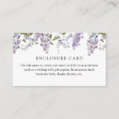 Lilac und Lavender Custom Enclosure Card Begleitkarte (Vorderseite)