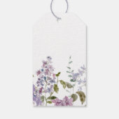Lilac und Lavender Vielen Dank Brautparty Geschenkanhänger (Rückseite)