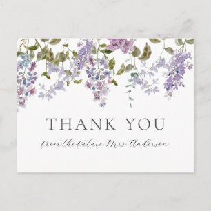 Lilac und Lavender Vielen Dank Postkarte