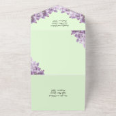 Lilac und Light Sage All In One Einladung (Außenbereich)