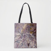 Lilac- und lila abstrakte Kunsttasche Tasche (Vorderseite)