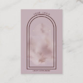Lilac und Marsala Arch Earring Display Visitenkarte (Vorderseite)