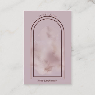 Lilac und Marsala Arch Earring Display Visitenkarte