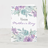 Lilac und Minze| Personalisierter Muttertag Karte (Vorderseite)