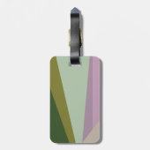 Lilac- und Minzgrün geometrischer Farbblock Gepäckanhänger (Rückseite vertikal)