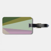 Lilac- und Minzgrün geometrischer Farbblock Gepäckanhänger (Rückseite horizontal)
