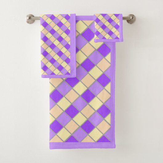 Lilac und Peach Badhandtuch Set (Insitu)