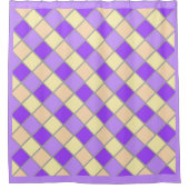 Lilac und Peach Duschvorhang (Vorderseite)