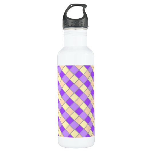 Lilac und Peach Edelstahlflasche (Vorderseite)