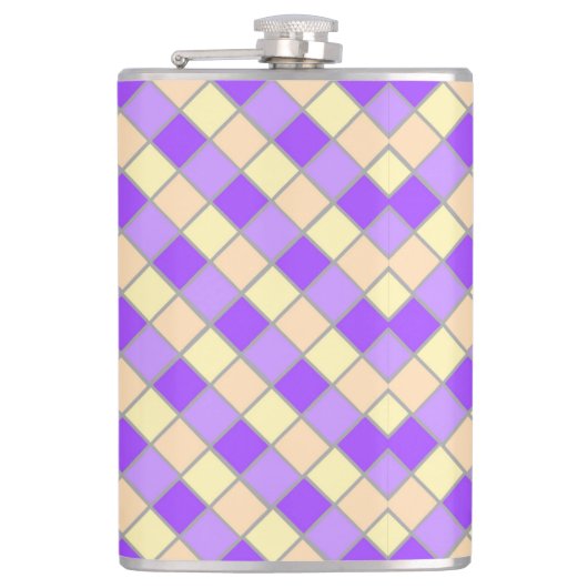 Lilac und Peach Flachmann (Vorderseite)