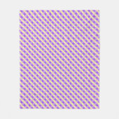 Lilac und Peach Fleecedecke (Vorderseite)